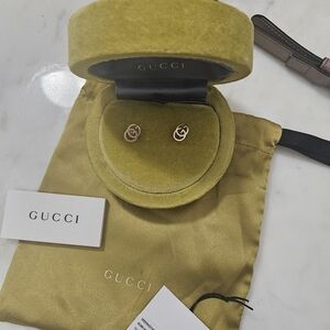 Gucci Double G Stud Earrings